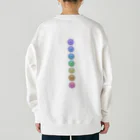 💖宇宙整体♪🌈♪こころからだチャンネル♪💖のcosmicmeditation violet Heavyweight Crew Neck Sweatshirt