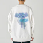 綾錦工房 りこりすの曼珠沙華 - 朧【月光】 Heavyweight Crew Neck Sweatshirt