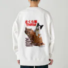 Dede's Furriendsのさくら猫チャンミーとココロ Heavyweight Crew Neck Sweatshirt