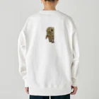 茶トラねこずの伸びるシロ Heavyweight Crew Neck Sweatshirt