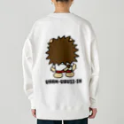 HI-IZURUの前も後ろもいずる丸　ヘビーウェイトスウェット（淡色仕様） Heavyweight Crew Neck Sweatshirt