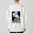 fox fox foxのKちゃん睨み Heavyweight Crew Neck Sweatshirt