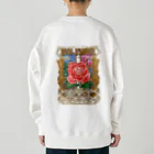 すてきな山のローズ・ダムール（背景色なし） Heavyweight Crew Neck Sweatshirt