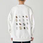 すしマウンテンのにじいろうんちをするいろんなわんこ Heavyweight Crew Neck Sweatshirt