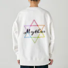 〜Mythos〜のMythos/Hexagram・黒 Heavyweight Crew Neck Sweatshirt