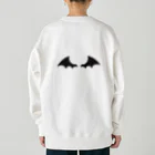  ちぢみんの我々は魔族！(黒) Heavyweight Crew Neck Sweatshirt