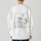 プールのDAMARESHI(白) Heavyweight Crew Neck Sweatshirt