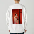 舞妓グッズ専門店『オツボネーズ』のあやこねえさん（ワンポイント） Heavyweight Crew Neck Sweatshirt