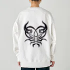 憑現や。の牛鬼ちゃん。 Heavyweight Crew Neck Sweatshirt