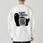 かめこみゅストアのKAME COMMuロゴ(背面QRコード付) Heavyweight Crew Neck Sweatshirt