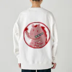 アナ５３ショップの(両面)体育座りするお馬スウェット(厚手)アナ５３ Heavyweight Crew Neck Sweatshirt