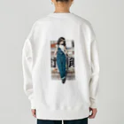 RYUTA・T／イラストレーターの街角女子 Heavyweight Crew Neck Sweatshirt