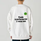 Nice Japanese words? !のPuedo transformarme 2 veces más Heavyweight Crew Neck Sweatshirt