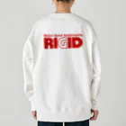 リジット・モータースポーツのRIGID透過ロゴ赤 Heavyweight Crew Neck Sweatshirt