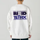 リジット・モータースポーツのRIGID-TETRX透過ロゴ紺 Heavyweight Crew Neck Sweatshirt