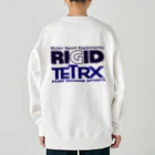 リジット・モータースポーツのALPHA紺-RIGID紺-TETRX紫 Heavyweight Crew Neck Sweatshirt