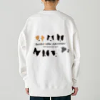 Bordercollie Streetの7 Border Collies-1 Heavyweight Crew Neck Sweatshirt