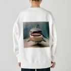 まな九郎ショップの可愛いサメ Heavyweight Crew Neck Sweatshirt