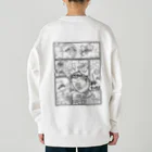 MOG WORK'sの六つ目パンデミック計画 BLACK Heavyweight Crew Neck Sweatshirt