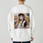 HARERUYA59の阪神タイガース　優勝　マスコット　トラ娘 Heavyweight Crew Neck Sweatshirt