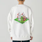 アルカナマイル SUZURI店 (高橋マイル)元ネコマイル店のすりーないとせんし(ひらがなver.) Japanese Hiragana Heavyweight Crew Neck Sweatshirt