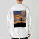 life photo goods shopの夕焼け Heavyweight Crew Neck Sweatshirt