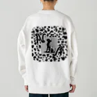 &AIのピクセルアートダルメシアン 5 Heavyweight Crew Neck Sweatshirt