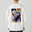 那須モバイル店のけもっ娘3 Heavyweight Crew Neck Sweatshirt