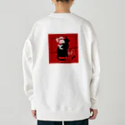 猫と絆の猫様からいただく名言、格言 Heavyweight Crew Neck Sweatshirt