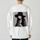 Listup_timeのバックプリント  Heavyweight Crew Neck Sweatshirt