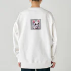 可愛いチワワグッズショップのホワイトチワワちゃん Heavyweight Crew Neck Sweatshirt