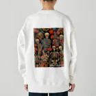 Skull sectionのドクロと花 Heavyweight Crew Neck Sweatshirt