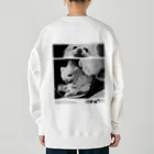 てち屋さんのかわいい犬 (性格が悪くてフワフワ) Heavyweight Crew Neck Sweatshirt