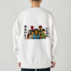 大鬼ヶ王国ランドのガンバレ! 石川県の復興1 Heavyweight Crew Neck Sweatshirt