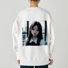 AI美女書架のAI美女子高生　アサミ Heavyweight Crew Neck Sweatshirt