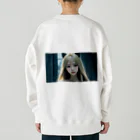 AI美女書架のAI美女猫　ララ Heavyweight Crew Neck Sweatshirt