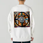 curry&shymeのステンド結晶 Heavyweight Crew Neck Sweatshirt