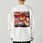 boboboboboの生成ボタンをタップすると・・・（夏２） Heavyweight Crew Neck Sweatshirt