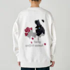 Jasmine工房のlucky stuffed animal くま&赤薔薇 Heavyweight Crew Neck Sweatshirt