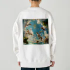 AQUAMETAVERSEのワンちゃんたちのパラダイス アメジスト 2846 Heavyweight Crew Neck Sweatshirt