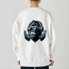 COOL Tigerのリズム猿！！音の達人だぜ！！ Heavyweight Crew Neck Sweatshirt