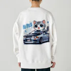 takkun0328のGT-Rと猫の夢のコラボ！ Heavyweight Crew Neck Sweatshirt