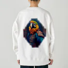 KYūのペイズリーオウム Heavyweight Crew Neck Sweatshirt