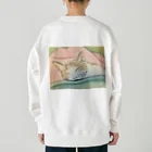 ハンドメイドSaoriのねこ♡寝子 Heavyweight Crew Neck Sweatshirt