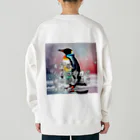 Harry_358のいきることペンギン Heavyweight Crew Neck Sweatshirt