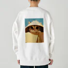 AQUAMETAVERSEの箱からのぞいている子猫　ラフルール　1859 Heavyweight Crew Neck Sweatshirt