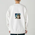 太陽の手の地球への愛 Heavyweight Crew Neck Sweatshirt