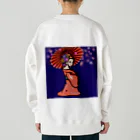 えんまくんの花魁ちゃん・桜 Heavyweight Crew Neck Sweatshirt