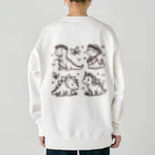 リトルスタイルズ　パパママ&子ども服の仲良し恐竜 Heavyweight Crew Neck Sweatshirt