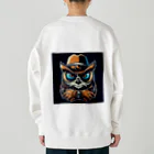 フクロウのベッドのフクロウ探偵 Heavyweight Crew Neck Sweatshirt